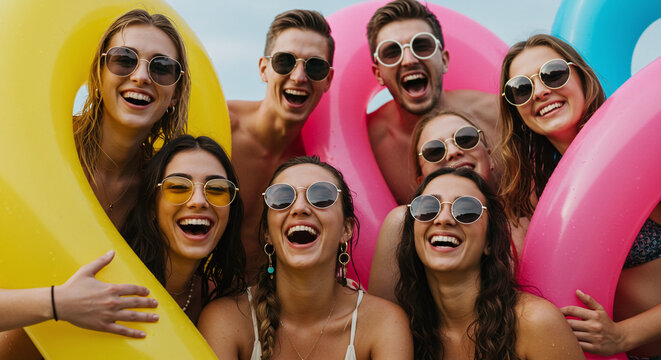 Cheerful pizza delivery guy with tablet ready to bring hot pies right to your door, making dinner easy and fun for everyone on a busy night