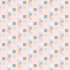 seamless abstract pattern with squares geometric ornament for fabric home wear surface design packaging vector illustration