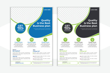Corporate business flyer template design. perfect for creative professional business.