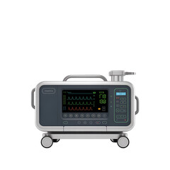 Fototapeta premium old radio isolated on white