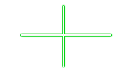 Fototapeta premium A simple green plus sign isolated on transparent background for addition or positivity