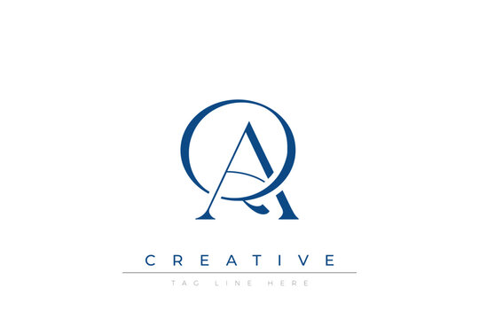 Blue stylized letters QA combined in a modern design on a clean white background, evoking professionalism and creativity. Ideal for branding, business identity, and corporate representation concepts.