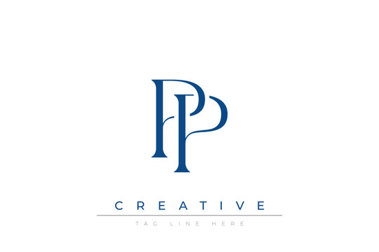 Blue stylized letters PP combined in a modern design on a clean white background, evoking professionalism and creativity. Ideal for branding, business identity, and corporate representation concepts.