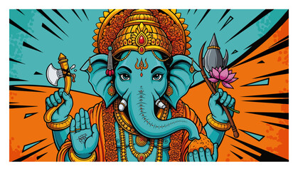 Lord Ganesha Hindu God of Wisdom and Success