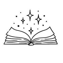 
Magic Book with Stars Hand Drawn Vector Illustration

 

 