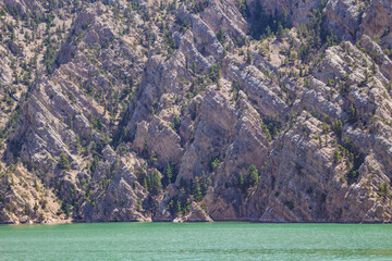 Rattlesnake Mountains and Buffalo Bill Reservoir