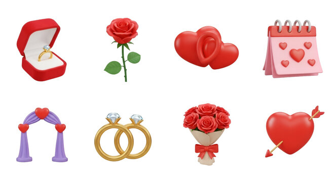 Valentine's Day Icons: Love, Romance, and Celebration