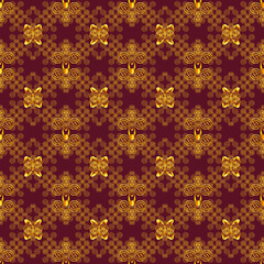 Luxury universe abstract seamless patterns with golden line accents, elegant 3D cosmic