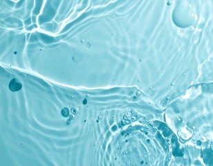 Rippling teal water surface