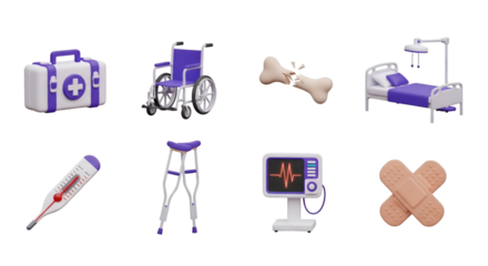 Medical Equipment Icons Collection