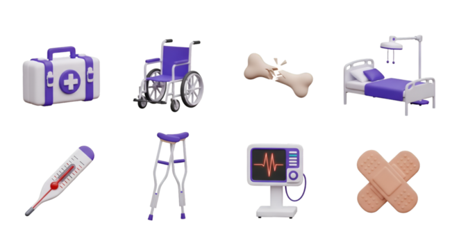 Medical Equipment Icons Collection
