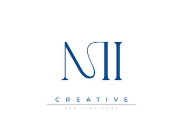 Blue stylized letters MI combined in a modern design on a clean white background, evoking professionalism and creativity. Ideal for branding, business identity, and corporate representation concepts.