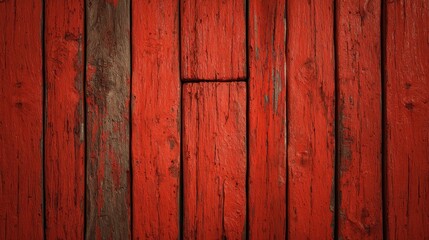 Fototapeta premium textured wood background from red boards the wooden planks are painted red and arranged vertically colorful red bright detailed background