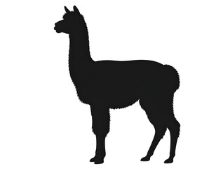 Fototapeta premium Silhouette of a llama (3)