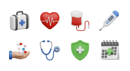 Medical Icons Collection - Healthcare and Medicine Symbols