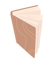 Vector illustration with an open book
