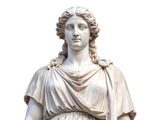 Close-up of a classical female statue bust
