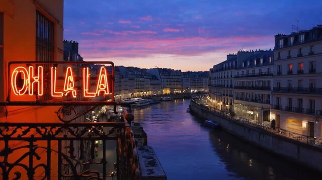 Oh la la message in Paris.