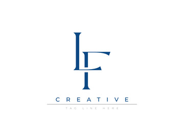 Blue stylized letters LF combined in a modern design on a clean white background, evoking professionalism and creativity. Ideal for branding, business identity, and corporate representation concepts.