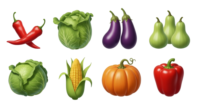 Assortment of Fresh Vegetables on Black Background