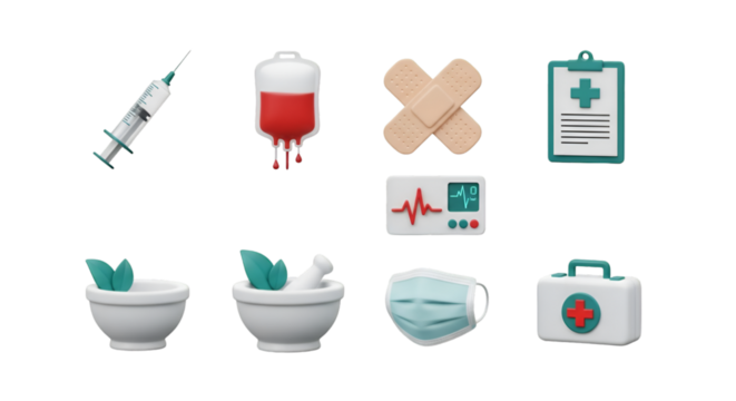 Medical Icons Collection - Healthcare and Medicine Symbols - Powered by Adobe