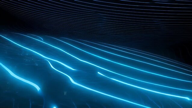 Dynamic Abstract Background with Blue Lines