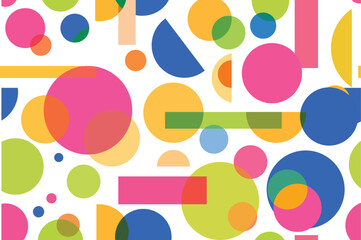 Colorful Abstract Geometric Shapes Pattern Background