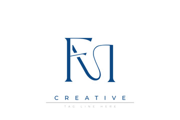 Blue stylized letters FM combined in a modern design on a clean white background, evoking professionalism and creativity. Ideal for branding, business identity, and corporate representation concepts.