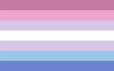 Bigender pride flag LGBTQ+ community.Vector illustration. 