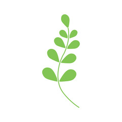 Vibrant and clean stylized plant and weed icon set