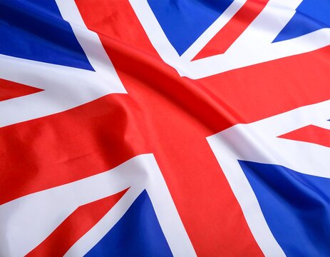 Close-up of a waving Union Jack flag