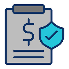 Insurance Policy Vector Icon Design