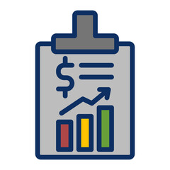 Financial Report Vector Icon Design