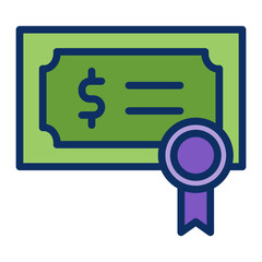 Treasury Bonds Vector Icon Design