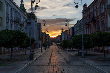 Pedestrian Street Sunrise