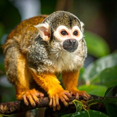 Close-up of a squirrel monkey
