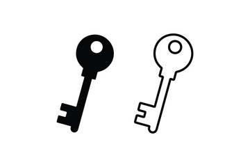 Classic keyhole icon design