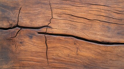 Weathered wood texture with cracks background