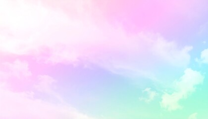 Soft pastel sky with clouds, serene and calming backdrop