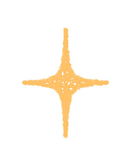 Crayon firework star sketch with magic light and festive spark bursts. Shine and symbol highlight bright yellow star, creative playful graphic for party or holiday background, ideal for celebration