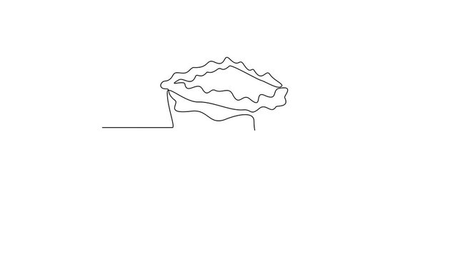 Animated self drawing of National Pie Day video design illustration. National Pie Day themes design concept in simple linear continuous line. Great design for food campaign and business purpose.