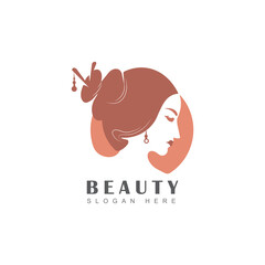 Beauty logo design, beautiful face, natural beauty, skin care. Logo references for salons, spas, and more