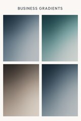 Naklejka premium Modern business gradient collection with smooth color transitions and professional aesthetic for corporate presentations and marketing materials