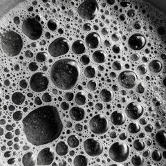 Dark Liquid Droplets in White Bubbles