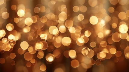 Out-of-focus Golden Circles Background