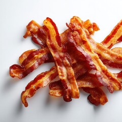 Pile of Crispy Bacon Strips