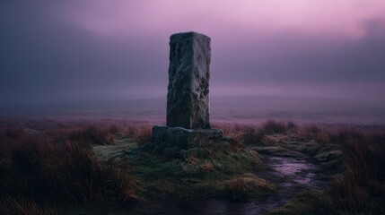 Ancient stone monument landscape