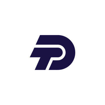 Logo Letter TD Simple Modern
