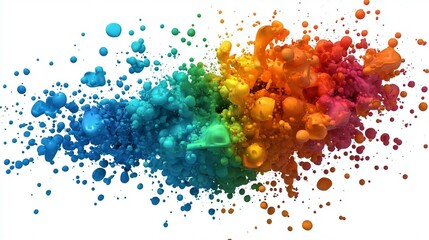 Rainbow Ink Burst