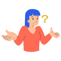 vector icon illustration of a person thinking